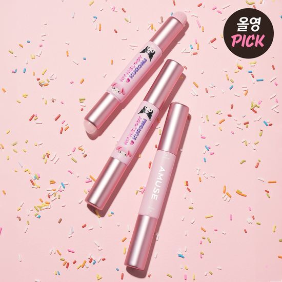 [Set][Limited]【Amuse】Dual Lip Brush (My Melody & Kuromi)