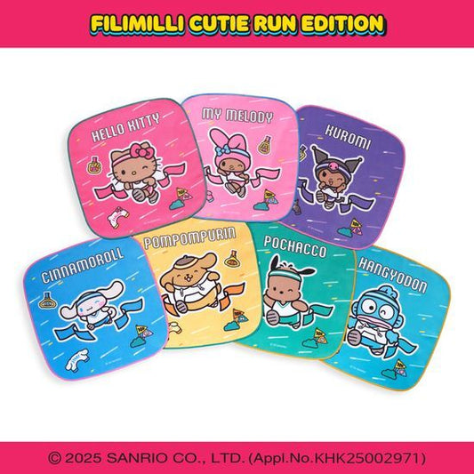 [Limited]【Fillimilli】Cutie Run Characters Sport Towel Keyring (Sanrio)