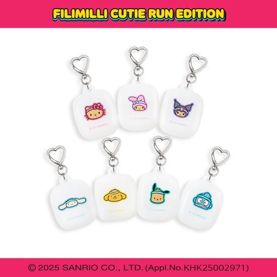 [Limited]【Fillimilli】Cutie Run Characters Sport Towel Keyring (Sanrio)