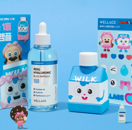 [Set]【Wellage】Real Hyaluronic Blue Ampoule 100