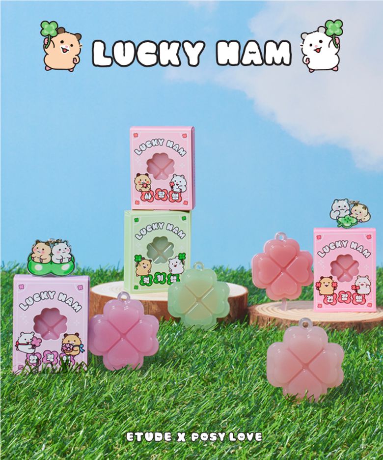[Limited]【Etude House】Lucky Lip Ham Cheek (Posy Love)