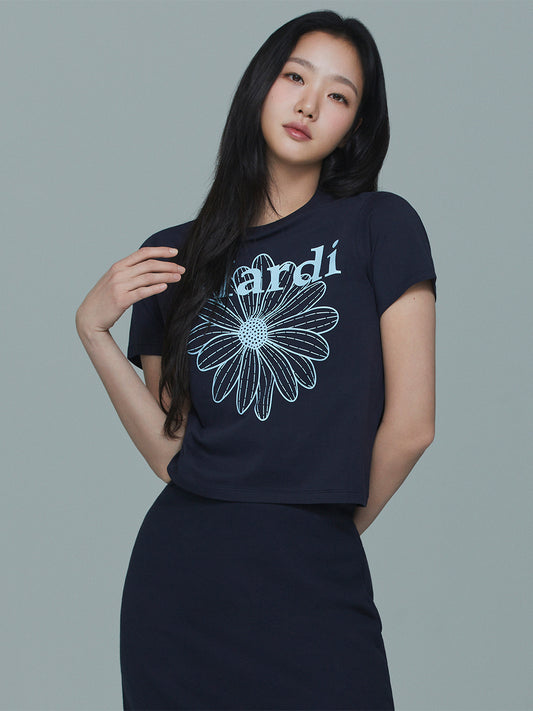 ★Mardi Mercredi★ Slim Tshirt Flowermardi (4colors)