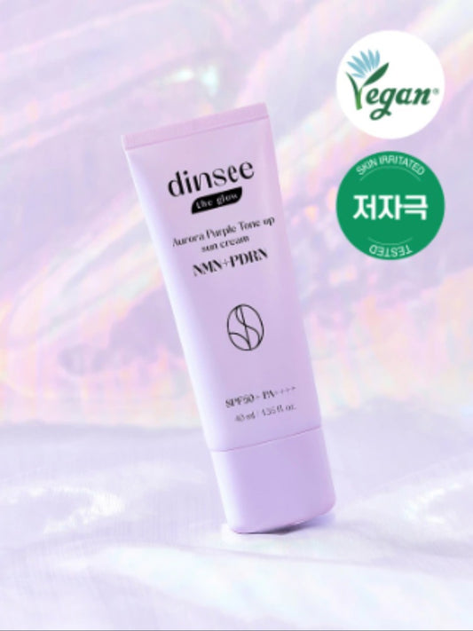 [Daiso]【Dinsee】Aurora Purple Tone Up Sun Cream