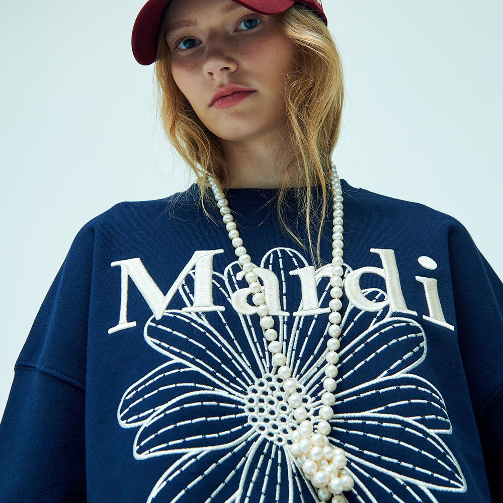 ★Mardi Mercredi★ Sweatshirt Flowermardi Needlework (7colors)