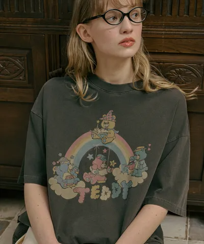 ★CPGN Studio★ Rain Teddy Pigment T- Shirt (3colors)