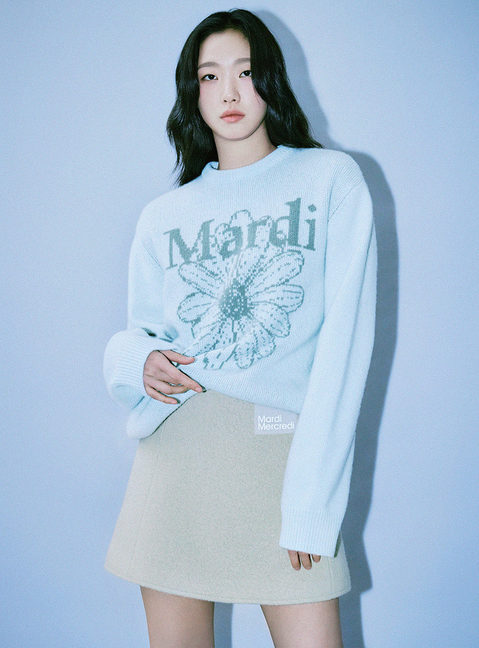 ★Mardi Mercredi★ Cashmere Blended Pullover Flowermardi (12colors)