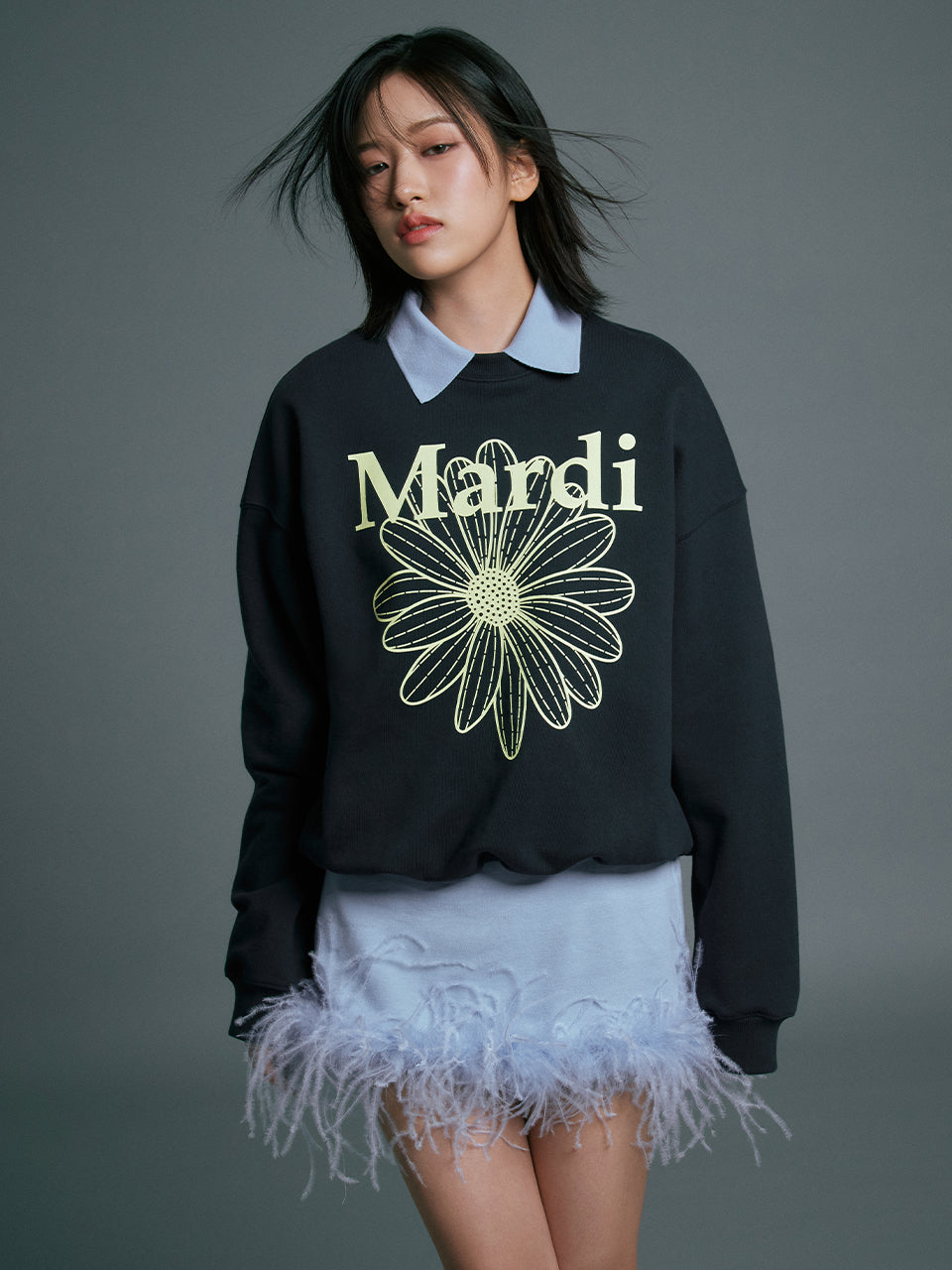 ★Mardi Mercredi★ Sweatshirt Flowermardi (22colors)