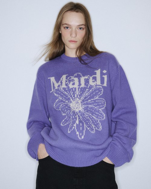★Mardi Mercredi★ Cashmere Blended Pullover Flowermardi (12colors)