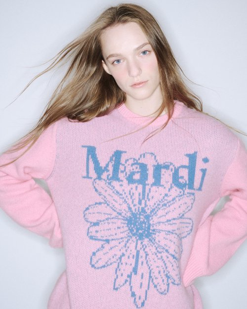 ★Mardi Mercredi★ Cashmere Blended Pullover Flowermardi (12colors)
