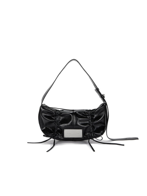 ★Matin Kim★ Half Shirring Ribbon Round Bag (3colors)