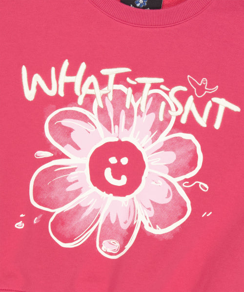 ★What it isNt★ Women’s Big Flory Graphic Sweatshirt (4colors)
