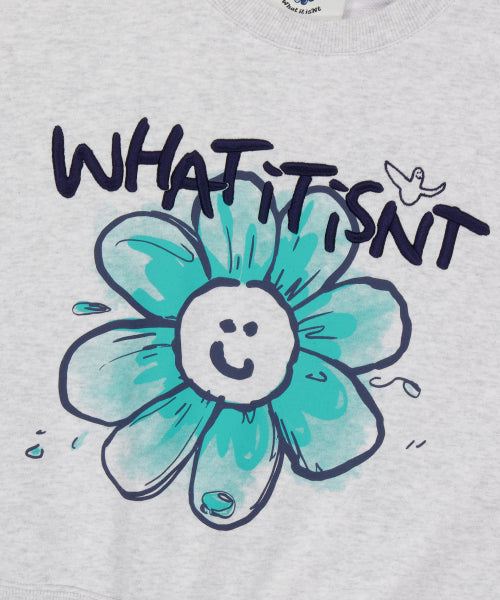 ★What it isNt★ Women’s Big Flory Graphic Sweatshirt (4colors)