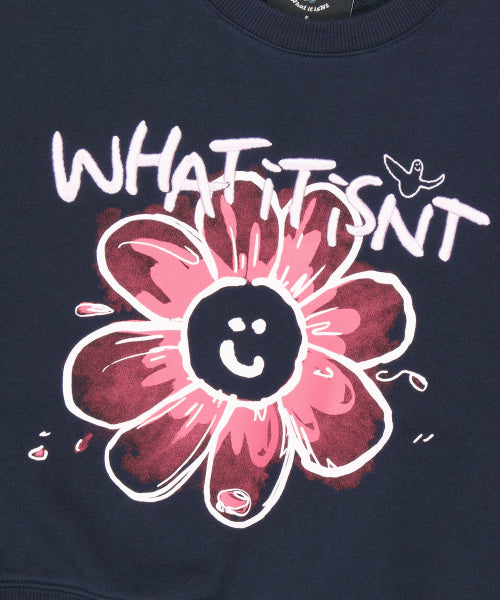 ★What it isNt★ Women’s Big Flory Graphic Sweatshirt (4colors)