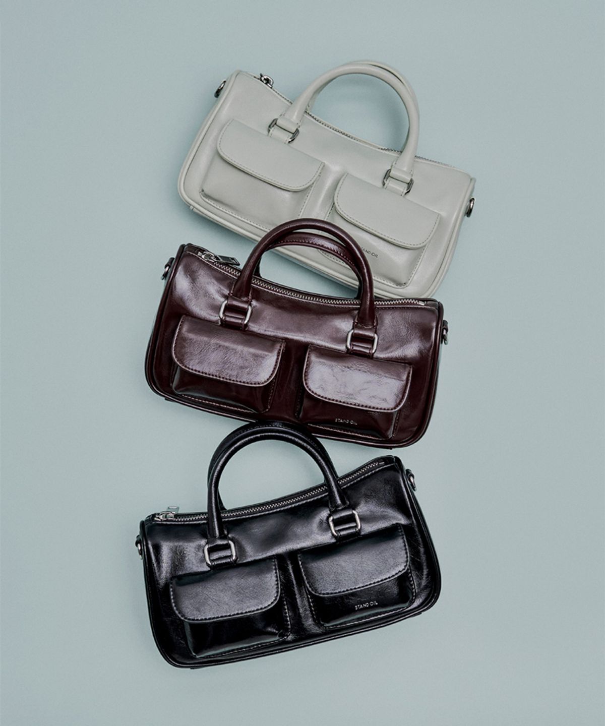 ★Stand Oil★ Chubby Half Bag (3colors)