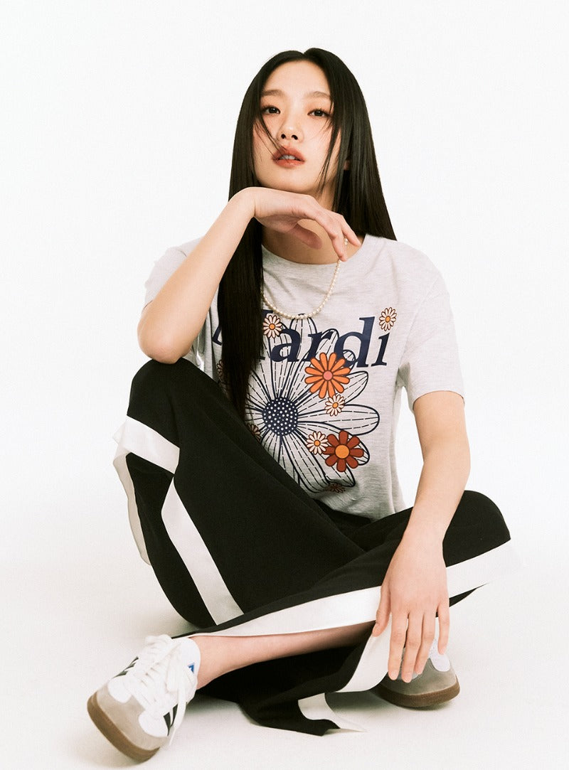 ★Mardi Mercredi★ T-shirt Flowermardi Blossom (6 Colors)