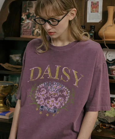 ★CPGN Studio★ Daisy Pigment T- Shirt (2colors)