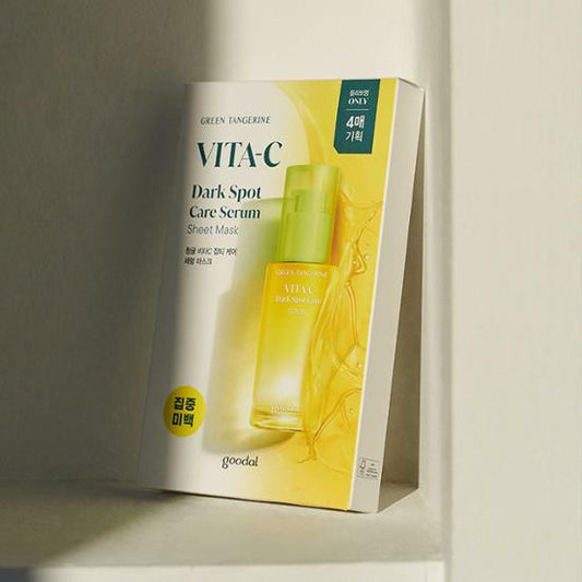 ★Goodal★ Green Tangerine Vita C Dark Spot Care Serum Sheet Mask