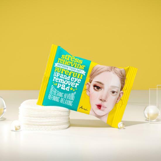 ★Ariul★ Purefull  Lip & Eye Remover Pad