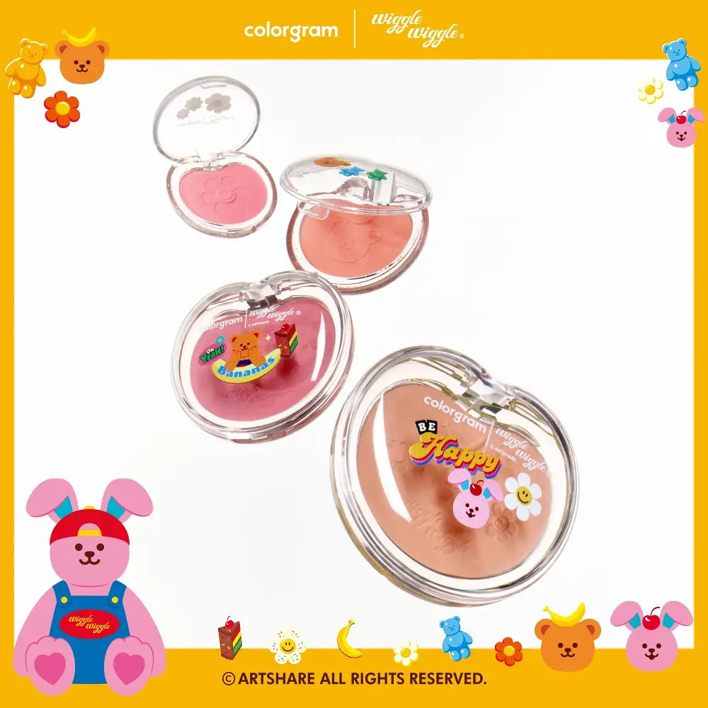 [Limited][Set]【Colorgram】 Tintin Dory Cotton Blusher (Wiggle Wiggle)