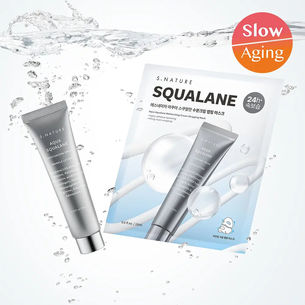 【Snature】Aqua Squalane Moisturizing Cream Wrapping Mask