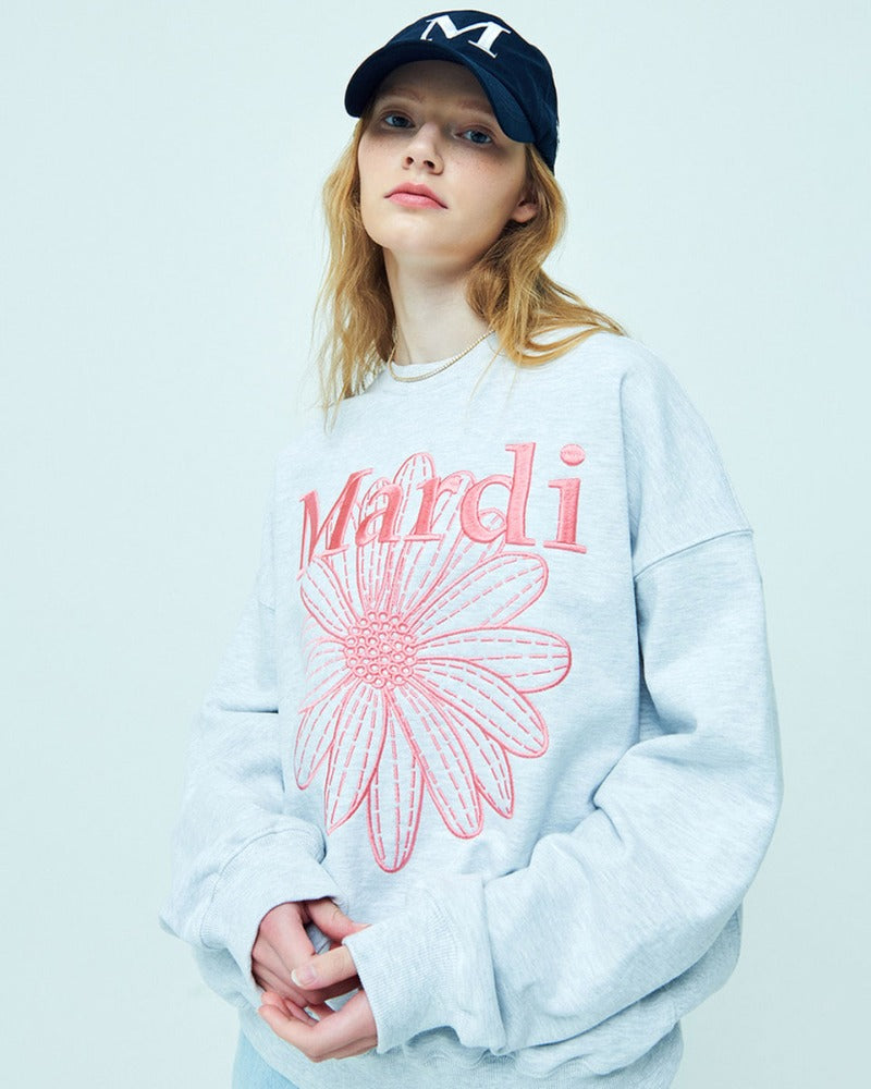 ★Mardi Mercredi★ Sweatshirt Flowermardi Needlework (7colors)