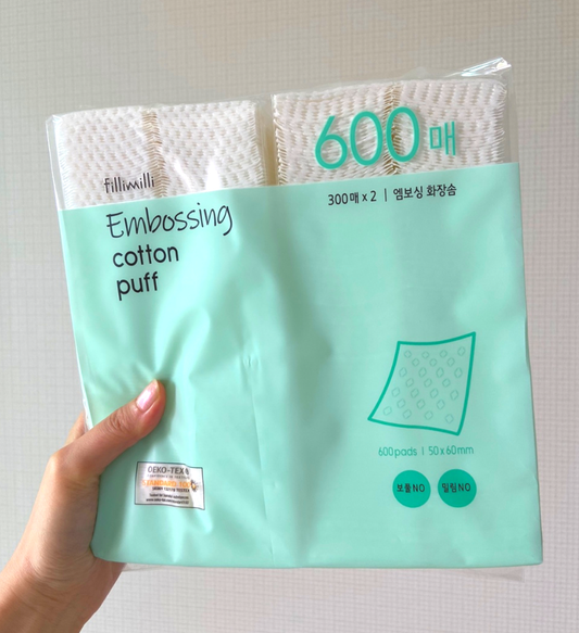 ★Fillimilli★ Embossing Cotton Puff 600P