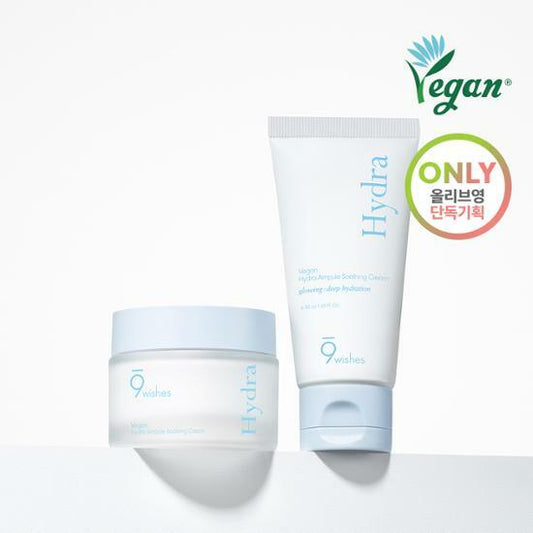 ★9wishes★ Vegan Hydra Ampule Soothing Cream